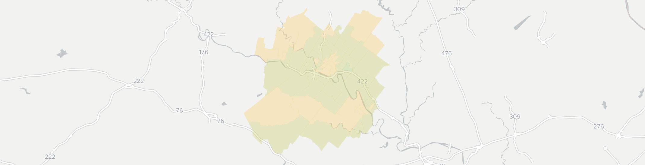 Pottstown Internet Competition Map. Click for interactive map
