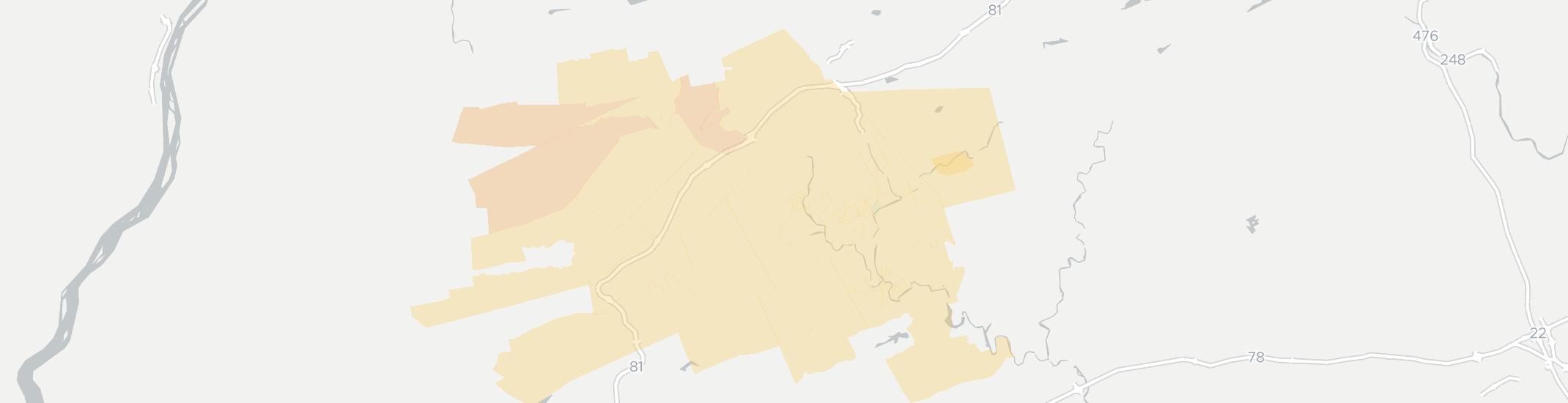 Pottsville Internet Competition Map. Click for interactive map.