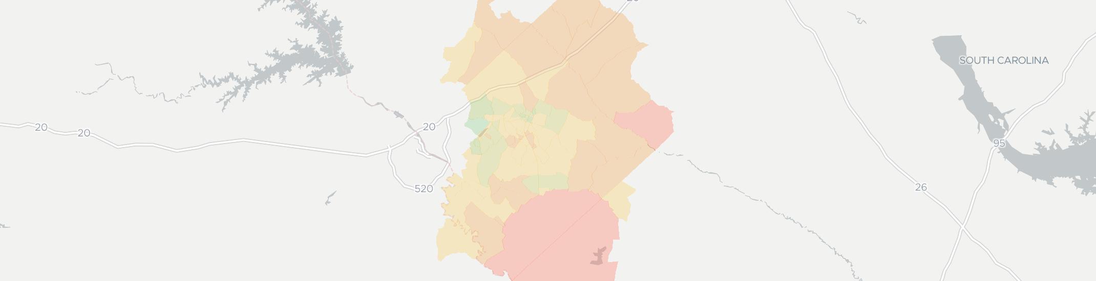 Aiken Internet Competition Map. Click for interactive map