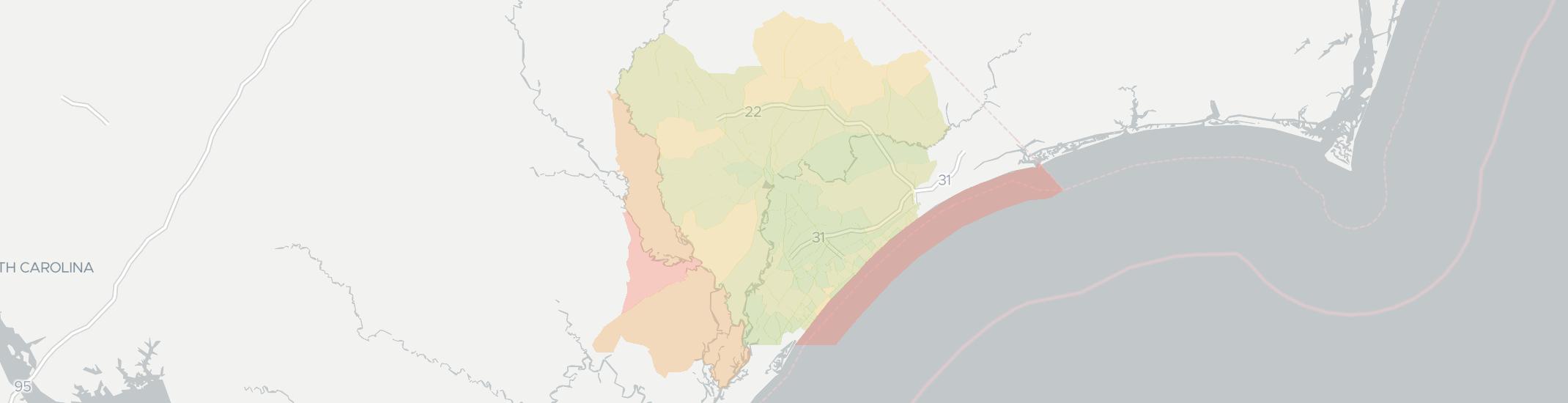 Conway Internet Competition Map. Click for interactive map