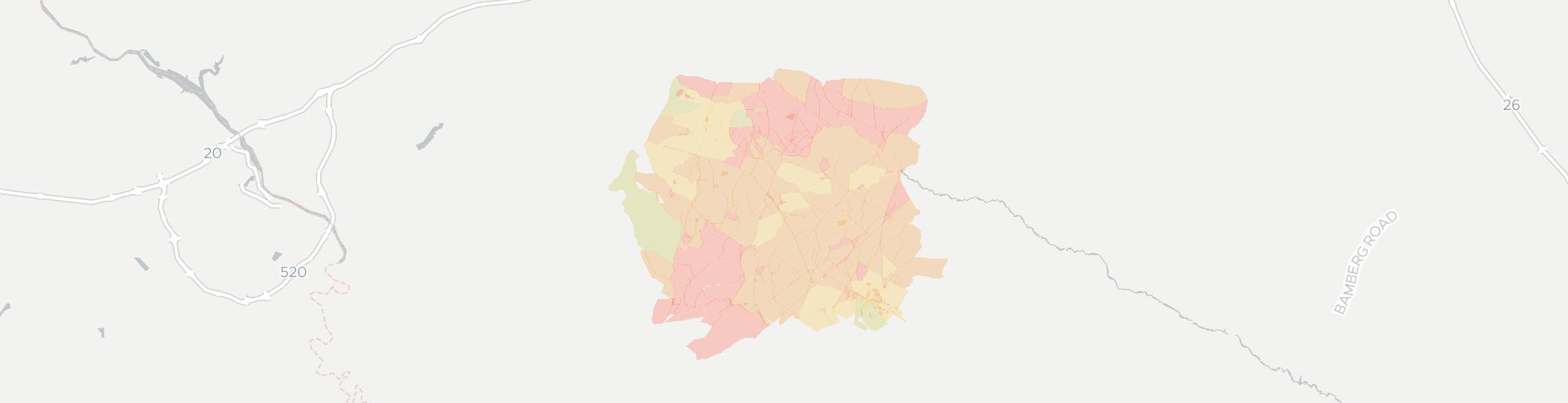 Windsor Internet Competition Map. Click for interactive map.