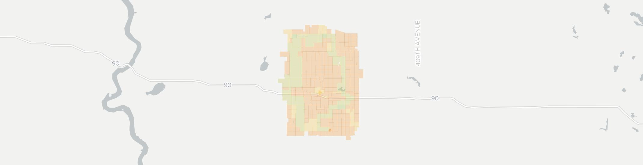 Plankinton Internet Competition Map. Click for interactive map.