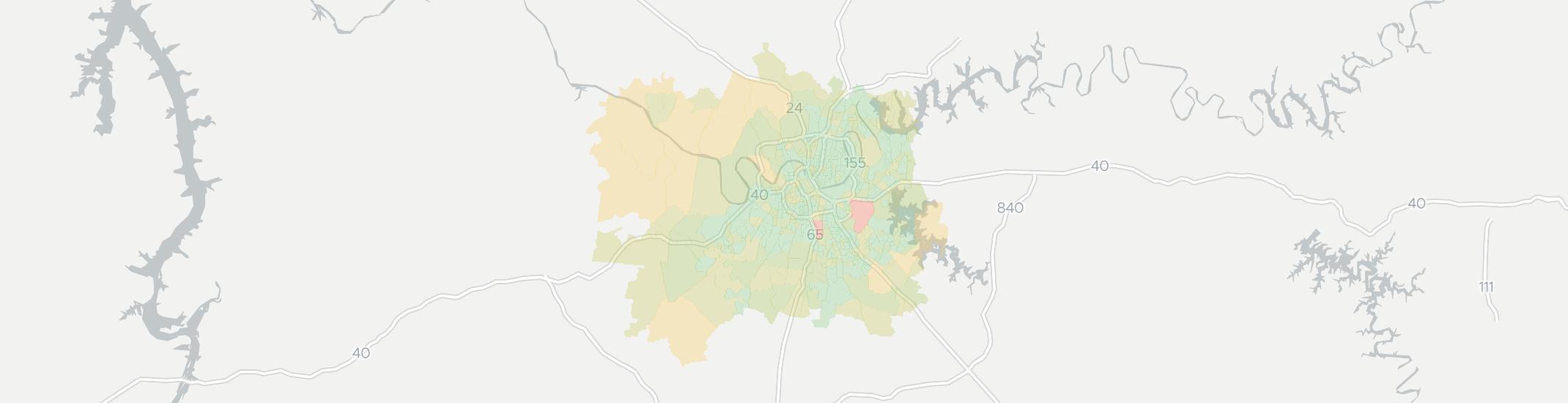 Nashville Internet Competition Map. Click for interactive map.