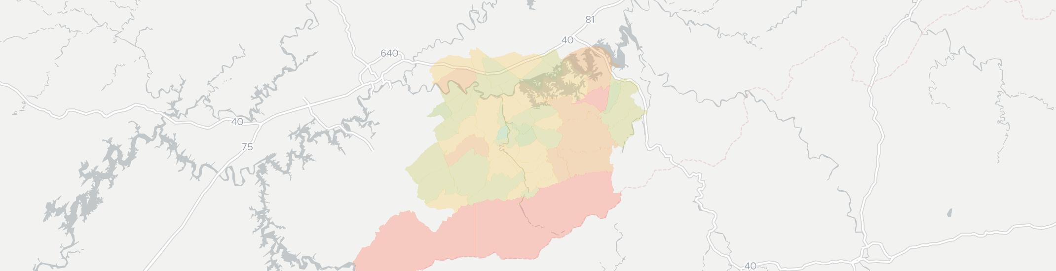 Sevierville Internet Competition Map. Click for interactive map.