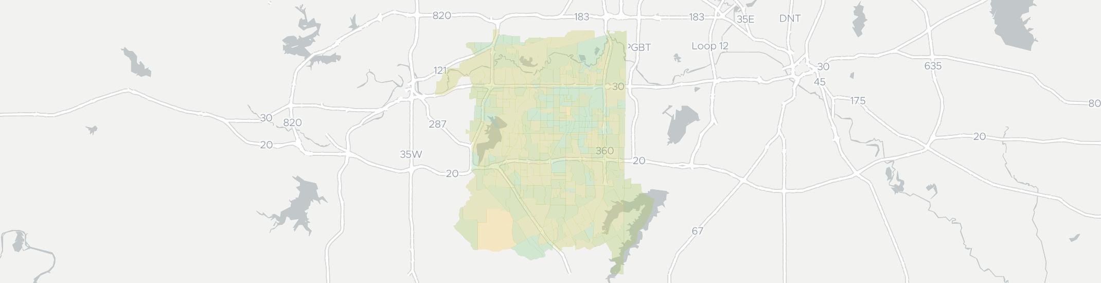 Arlington Internet Competition Map. Click for interactive map.