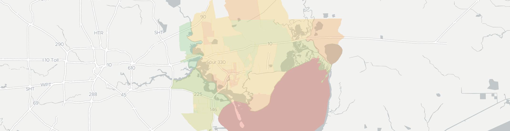 Baytown Internet Competition Map. Click for interactive map.