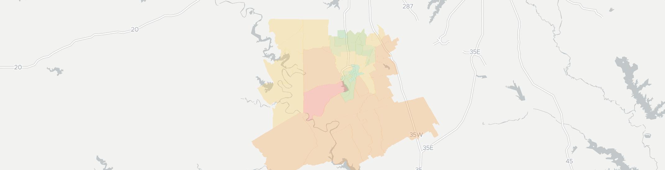 Cleburne Internet Competition Map. Click for interactive map