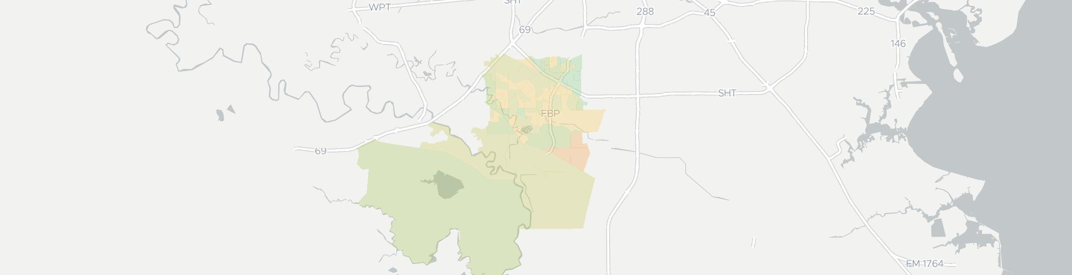 Missouri City Internet Competition Map. Click for interactive map.
