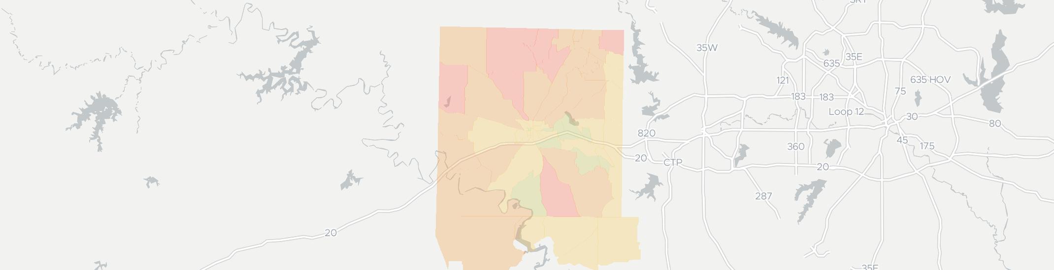 Weatherford Internet Competition Map. Click for interactive map