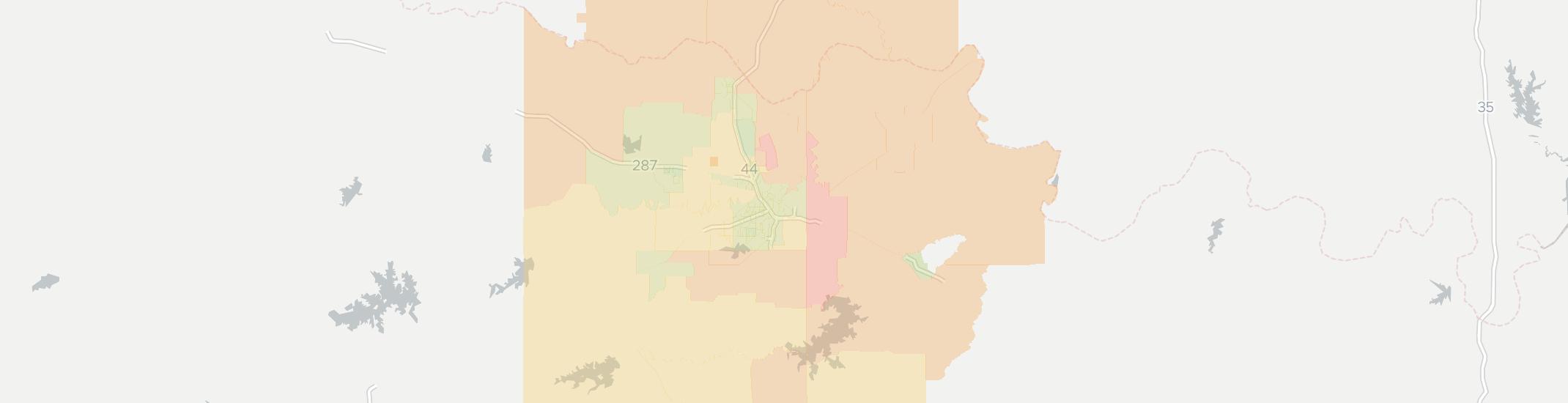 Wichita Falls Internet Competition Map. Click for interactive map
