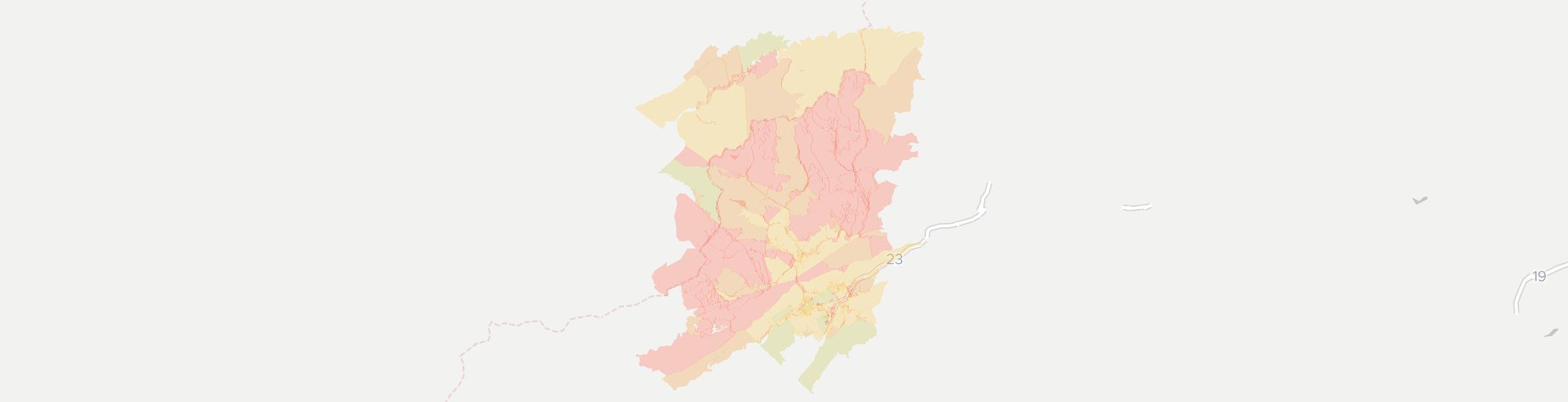 Appalachia Internet Competition Map. Click for interactive map.