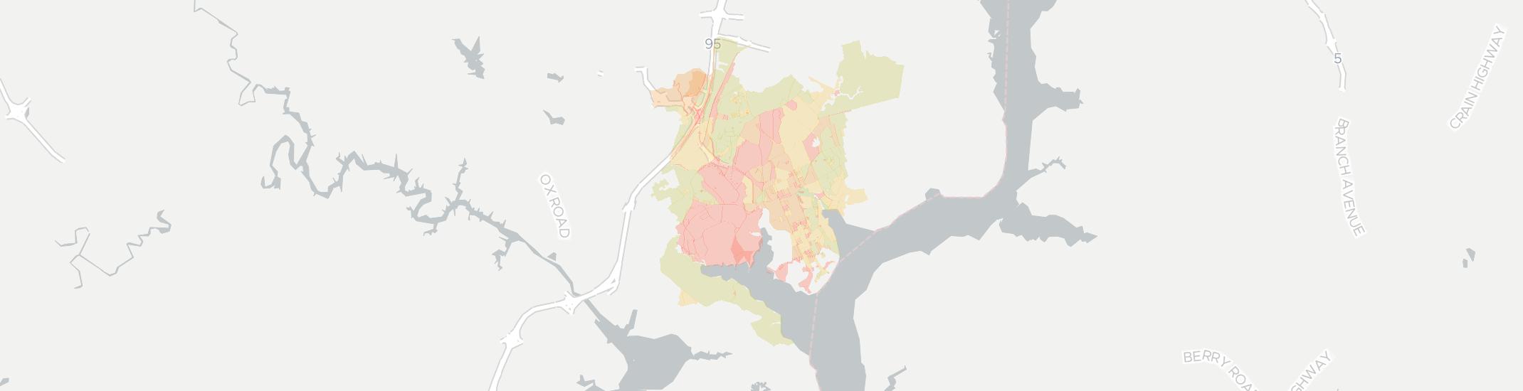 Fort Belvoir Internet Competition Map. Click for interactive map.