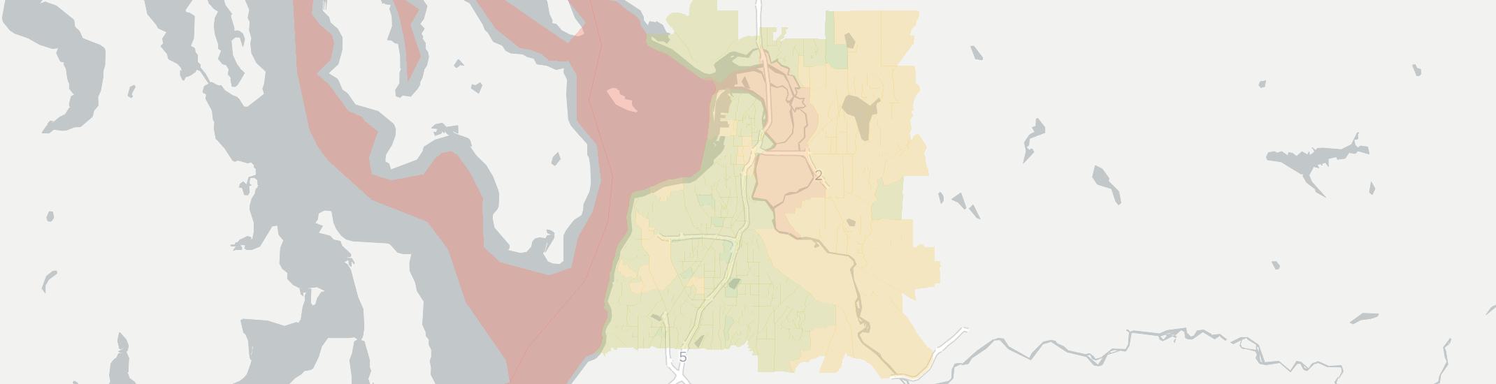 Everett Internet Competition Map. Click for interactive map