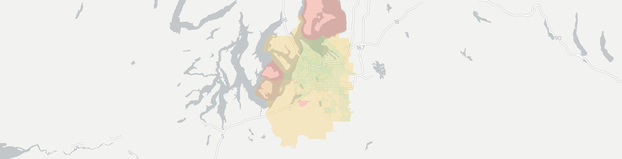 Tacoma Internet Competition Map. Click for interactive map.