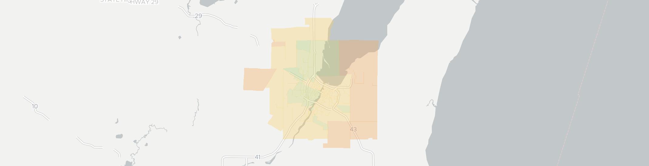 Green Bay Internet Competition Map. Click for interactive map