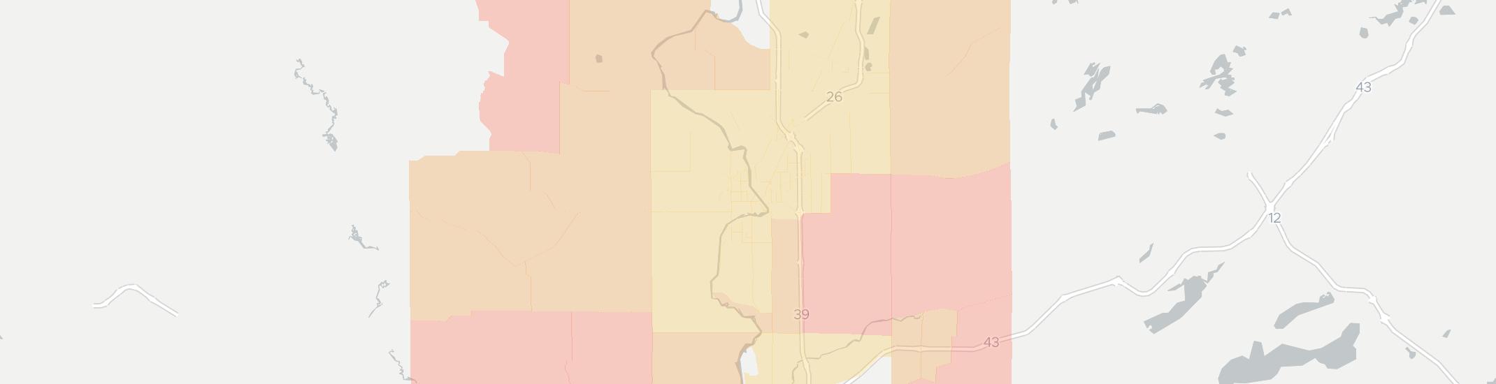 Janesville Internet Competition Map. Click for interactive map.