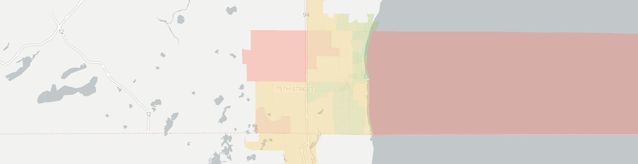 Kenosha Internet Competition Map. Click for interactive map.