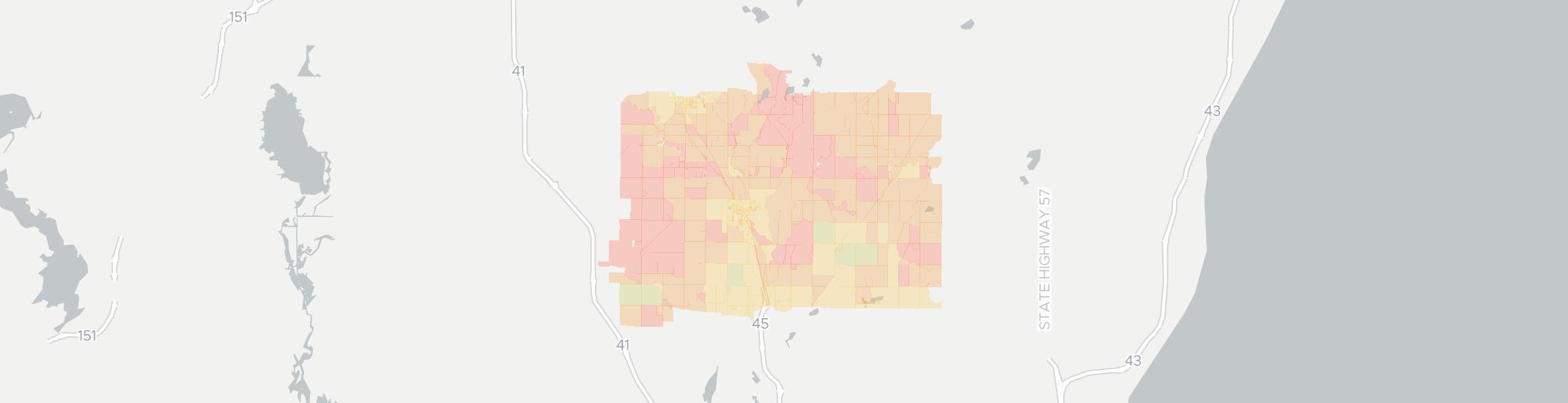 Kewaskum Internet Competition Map. Click for interactive map.