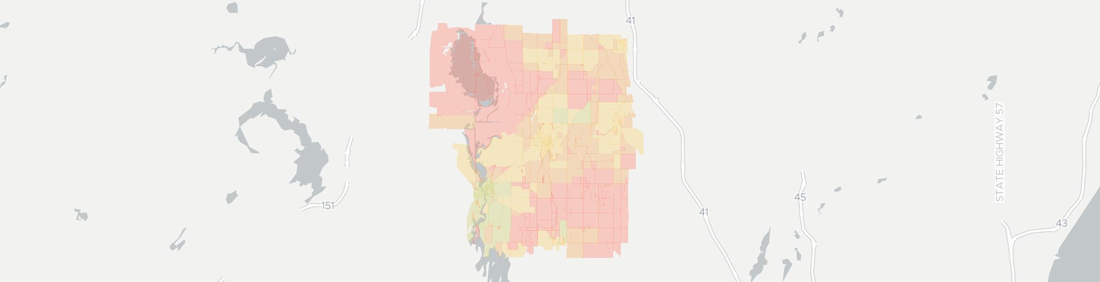 Mayville Internet Competition Map. Click for interactive map.