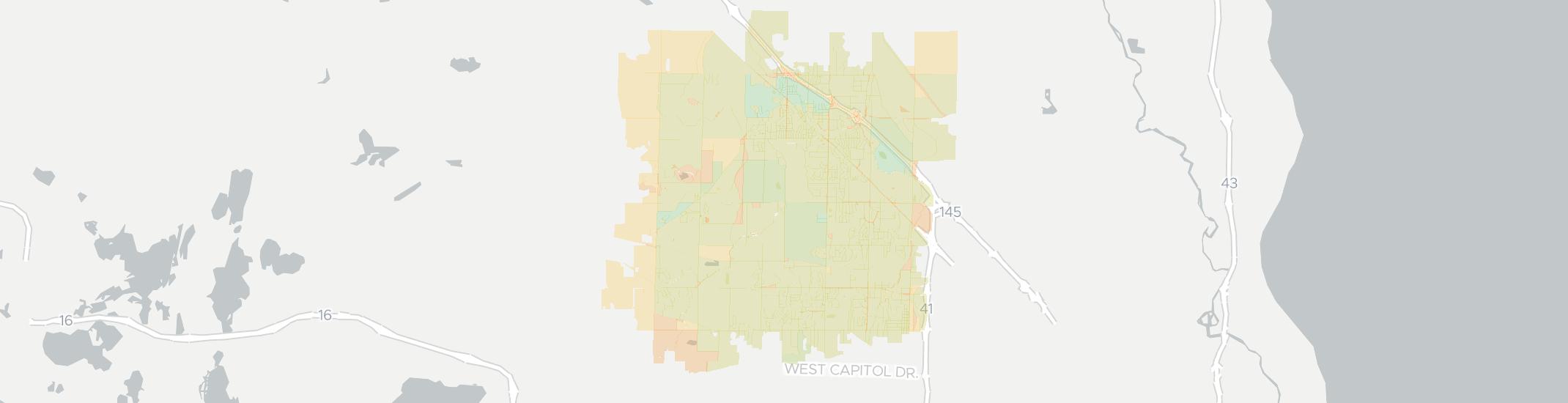 Menomonee Falls Internet Competition Map. Click for interactive map.