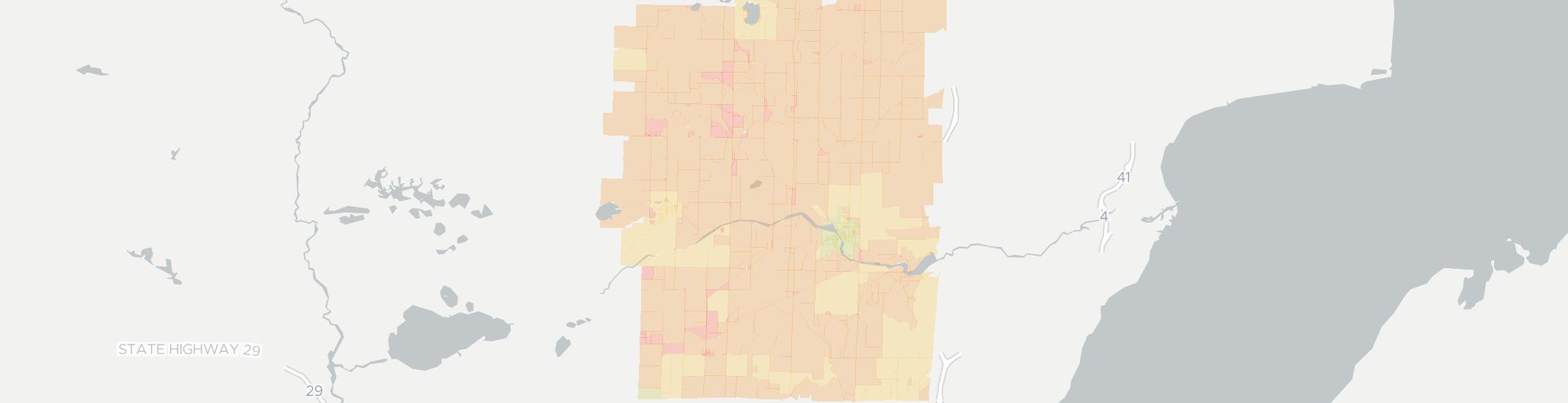 Oconto Falls Internet Competition Map. Click for interactive map
