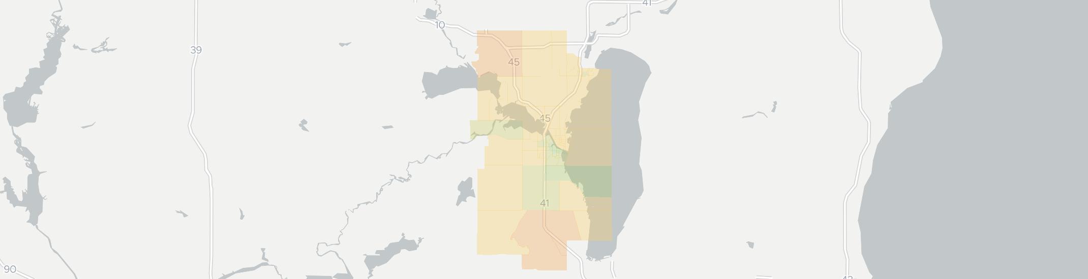 Oshkosh Internet Competition Map. Click for interactive map
