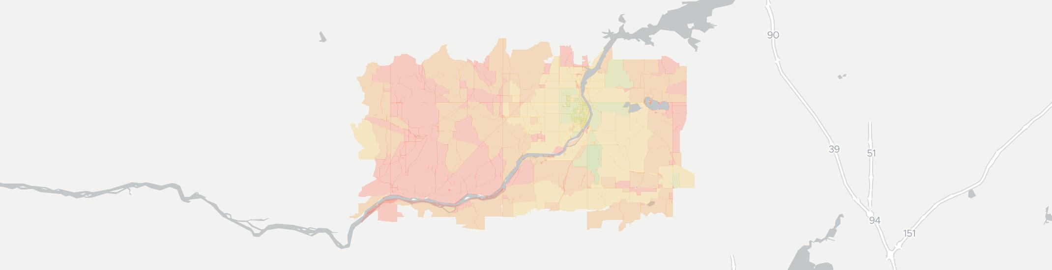 Sauk City Internet Competition Map. Click for interactive map.