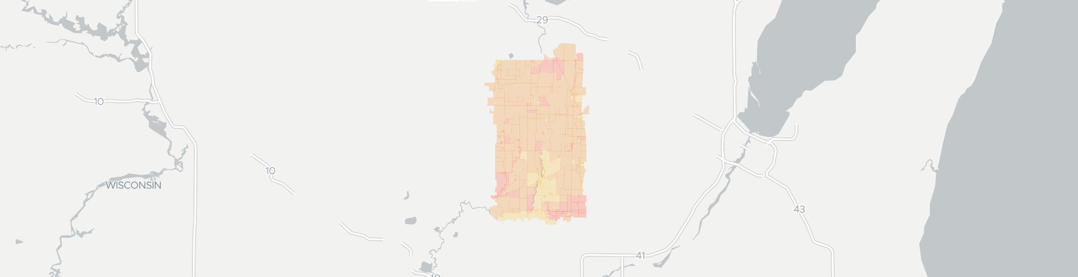 Shiocton Internet Competition Map. Click for interactive map