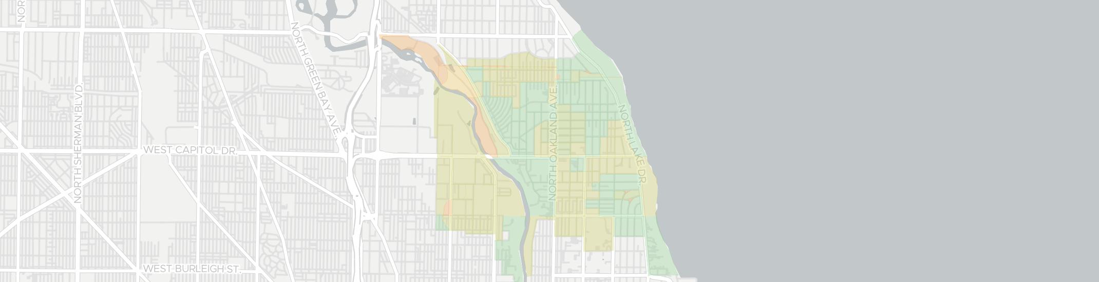Shorewood Internet Competition Map. Click for interactive map