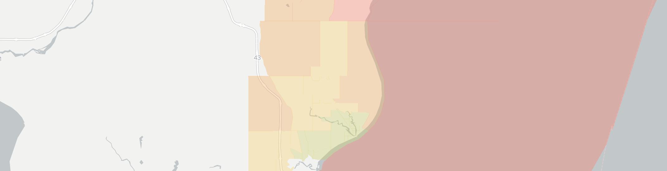 Two Rivers Internet Competition Map. Click for interactive map