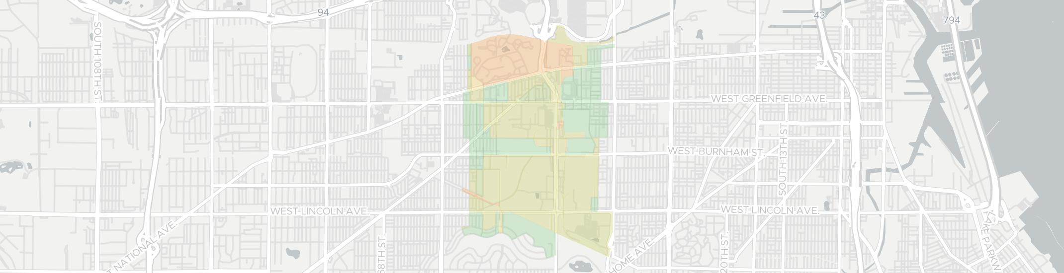 West Milwaukee Internet Competition Map. Click for interactive map.