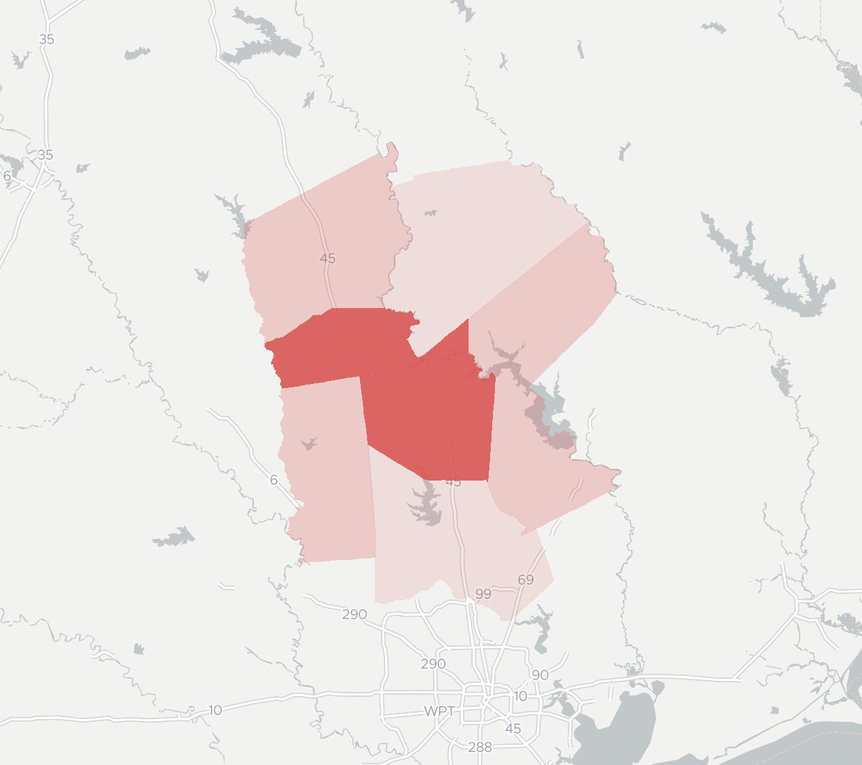 AirLink Inc Coverage Map