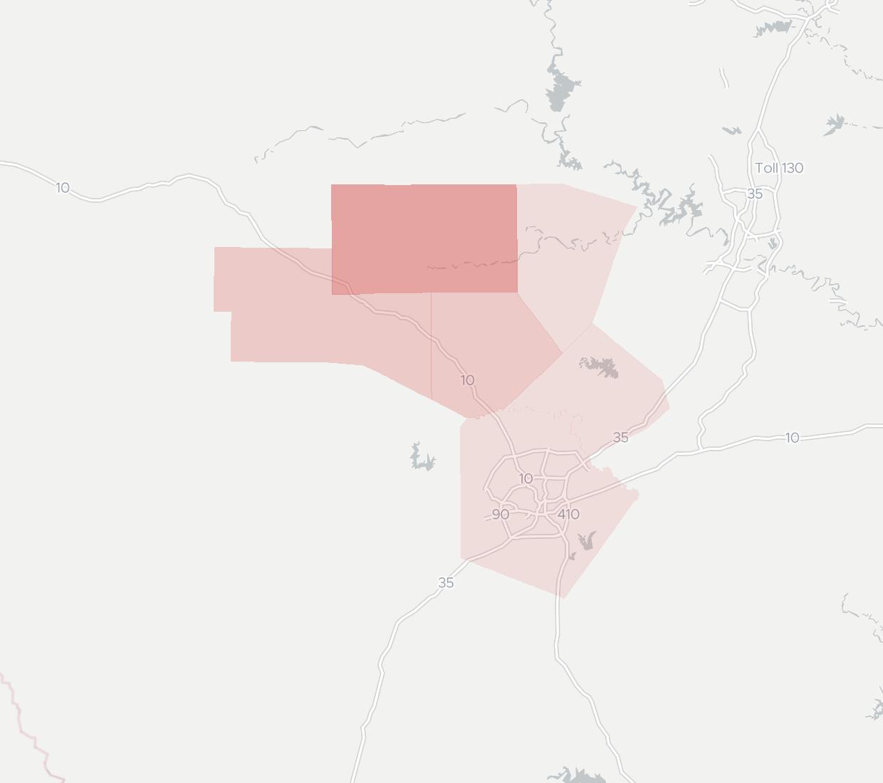 Bee Creek Communications Coverage Map