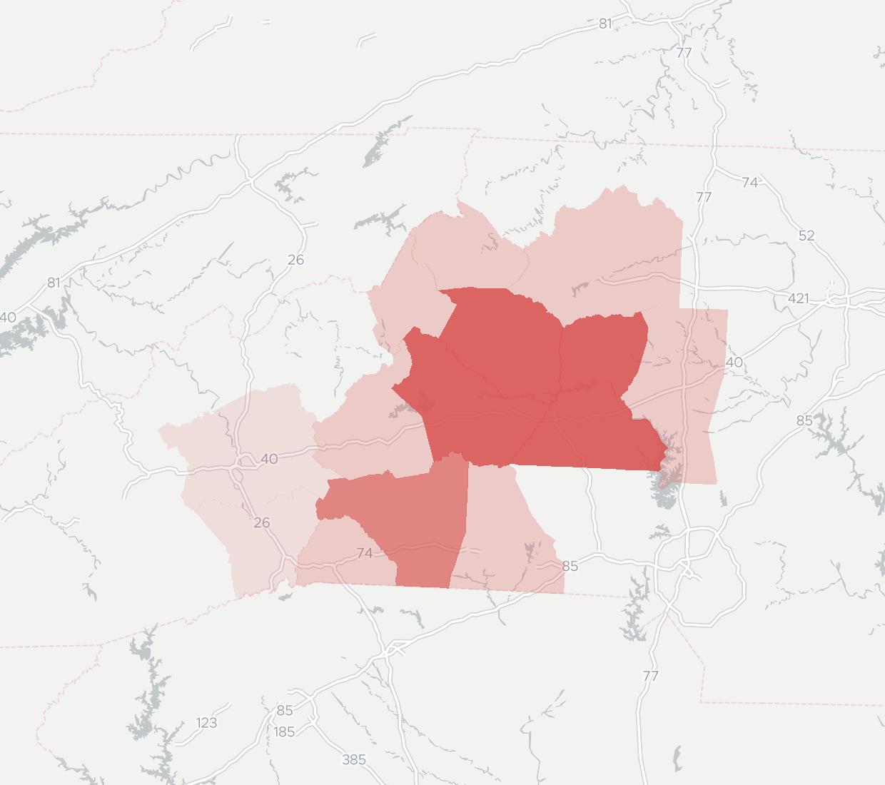 Carolina West Wireless Coverage Map