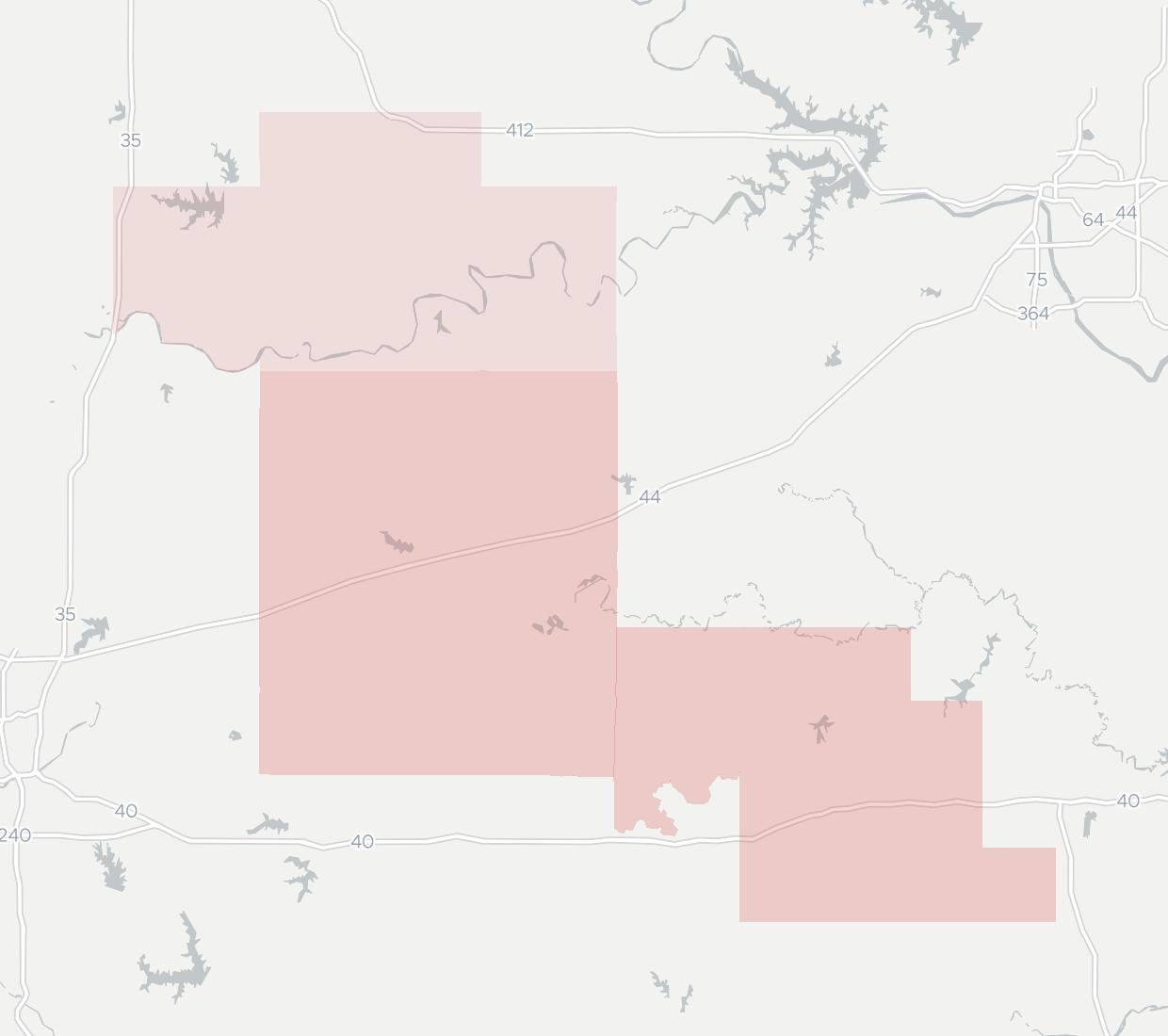 Central Oklahoma Telephone Availability Map. Click for interactive map
