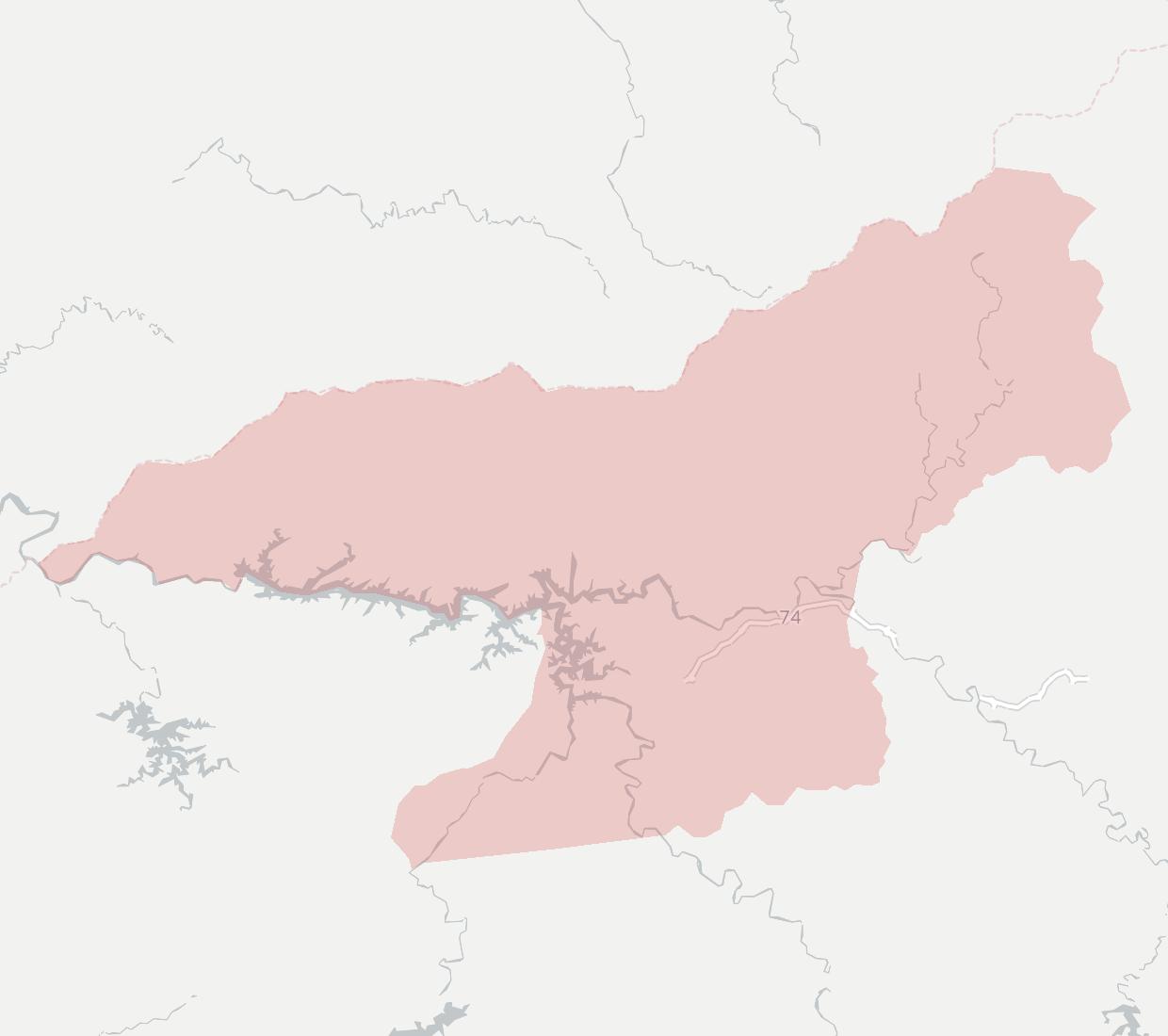 Cherokee Broadband Availability Map. Click for interactive map