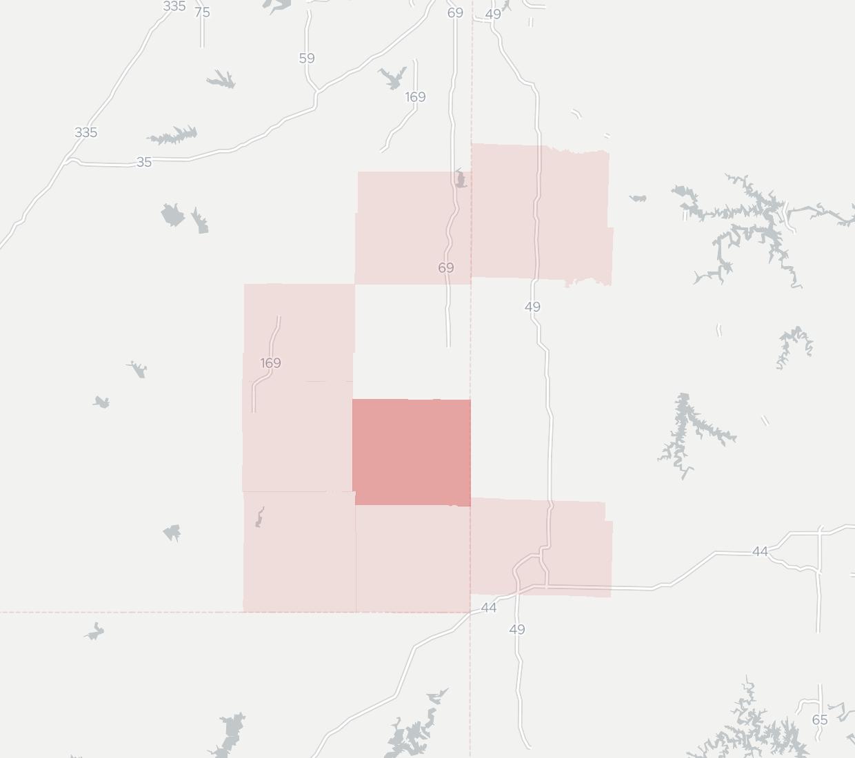 Craw-Kan Telephone Cooperative Coverage Map