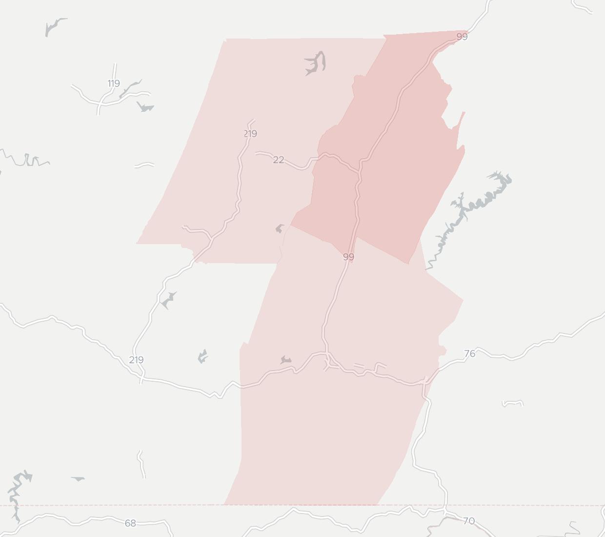Crowsnest Broadband Availability Map. Click for interactive map.