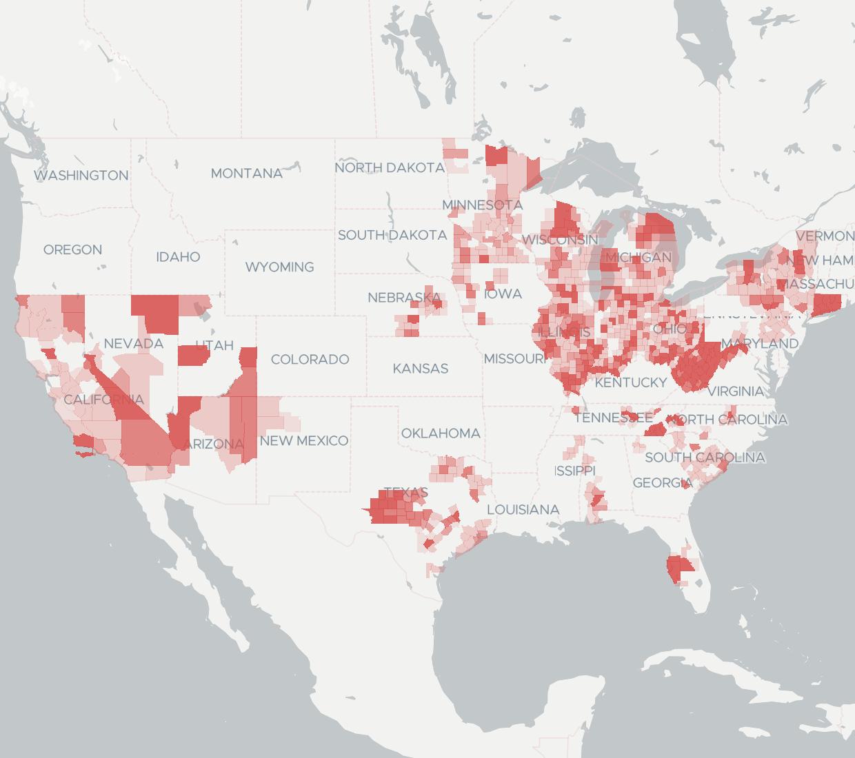 Frontier Communications Coverage Map