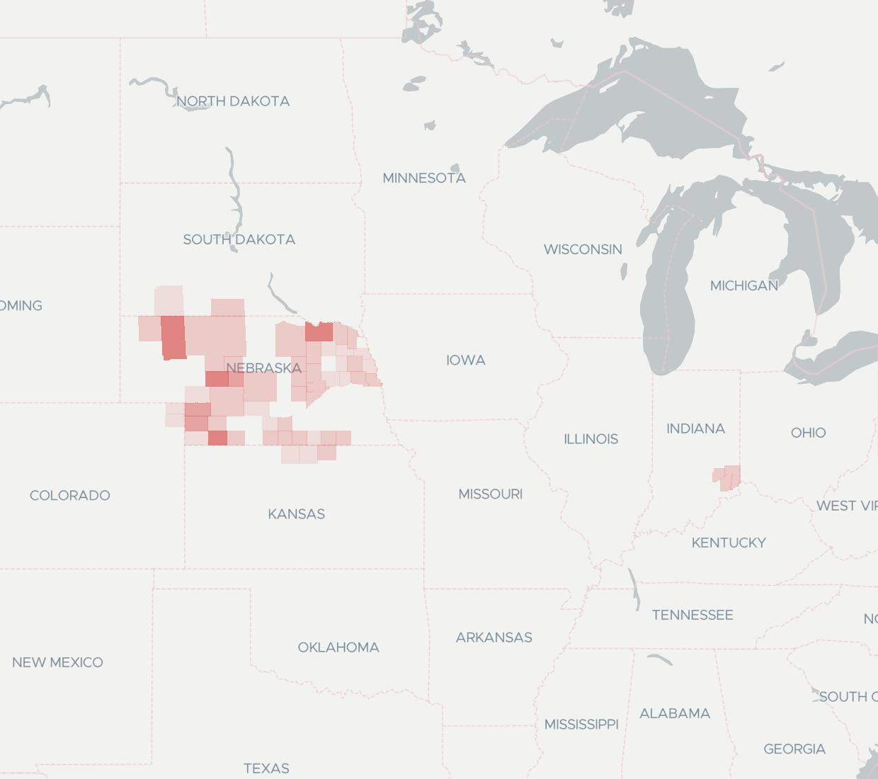 Great Plains Communications Coverage Map