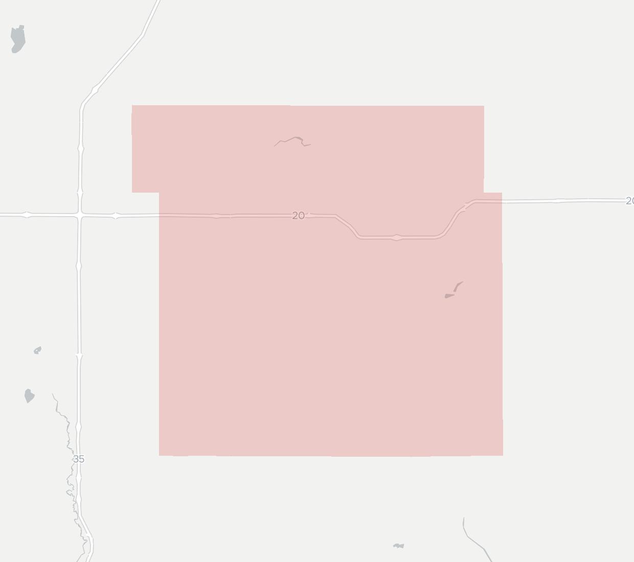 Hubbard Cooperative Telephone Association Coverage Map