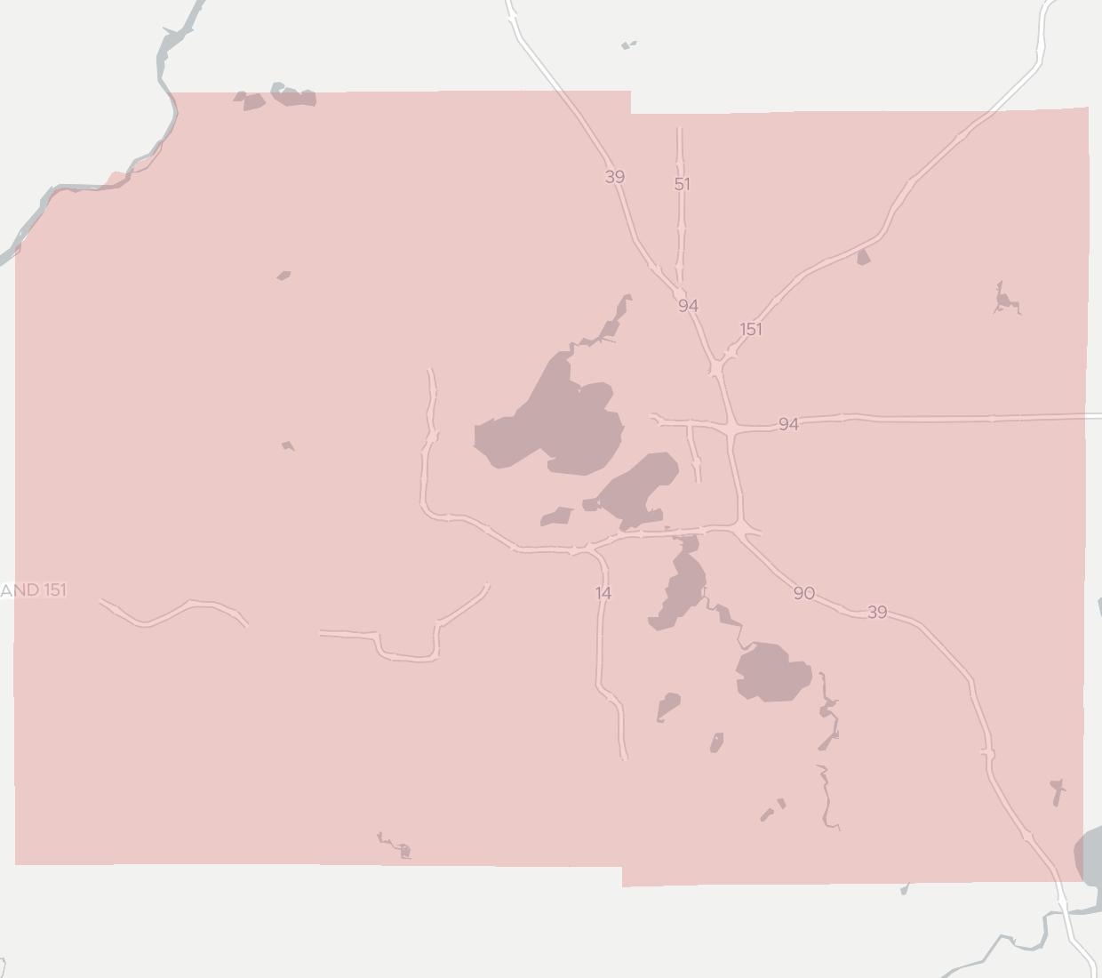 Metropolitan Unified Fiber Network Coverage Map