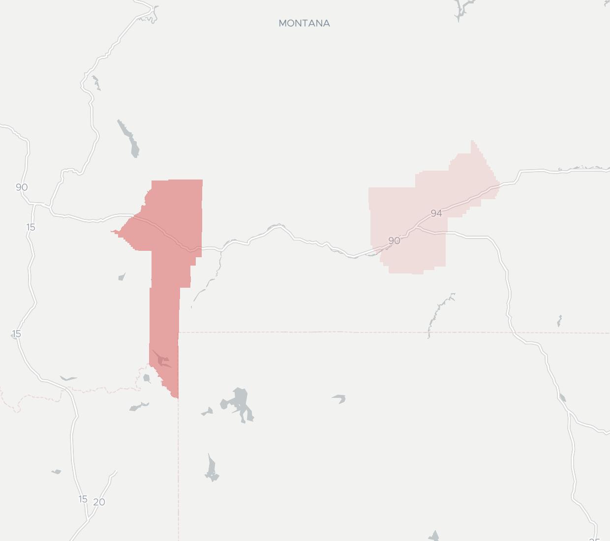 Montana Opticom Availability Map. Click for interactive map