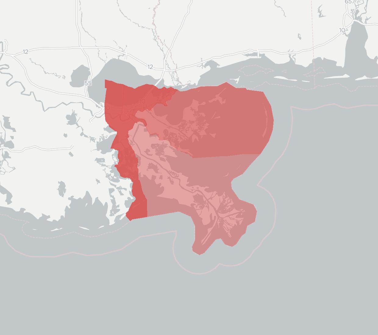 NOLA Broadband Coverage Map
