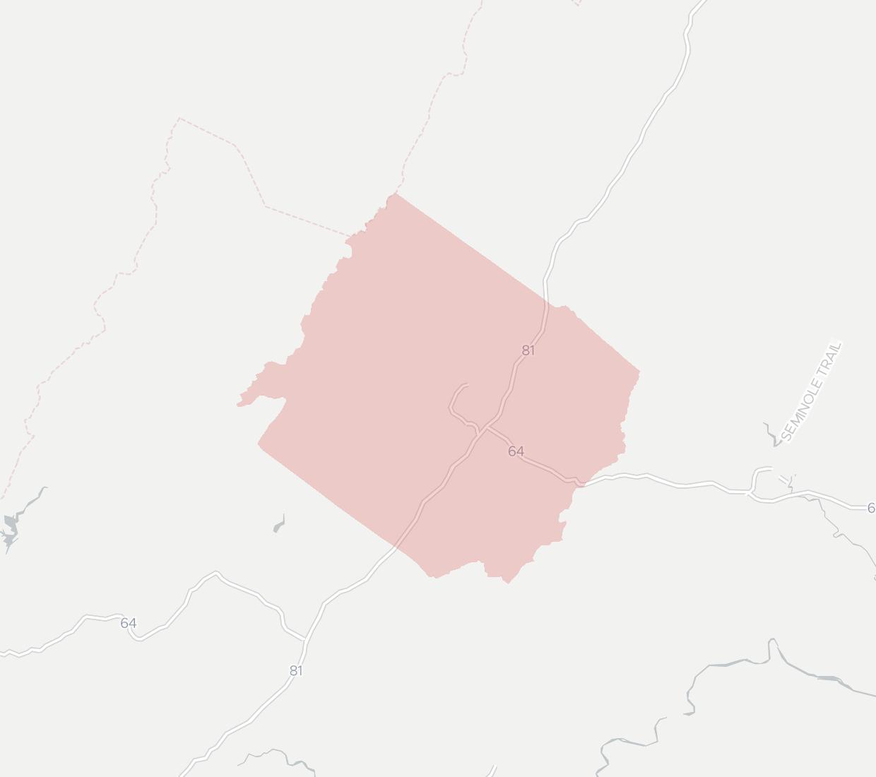 New Hope Telephone Cooperative Coverage Map