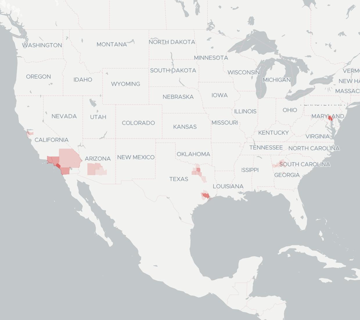 One Ring Networks Availability Map. Click for interactive map.
