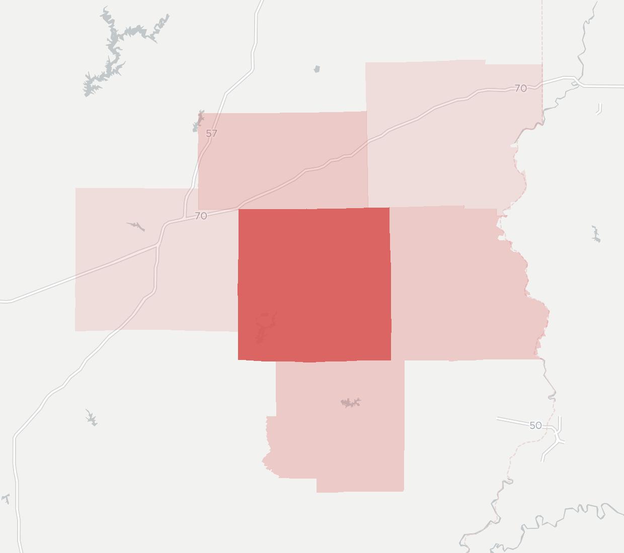 PeoplesNet Wireless Coverage Map
