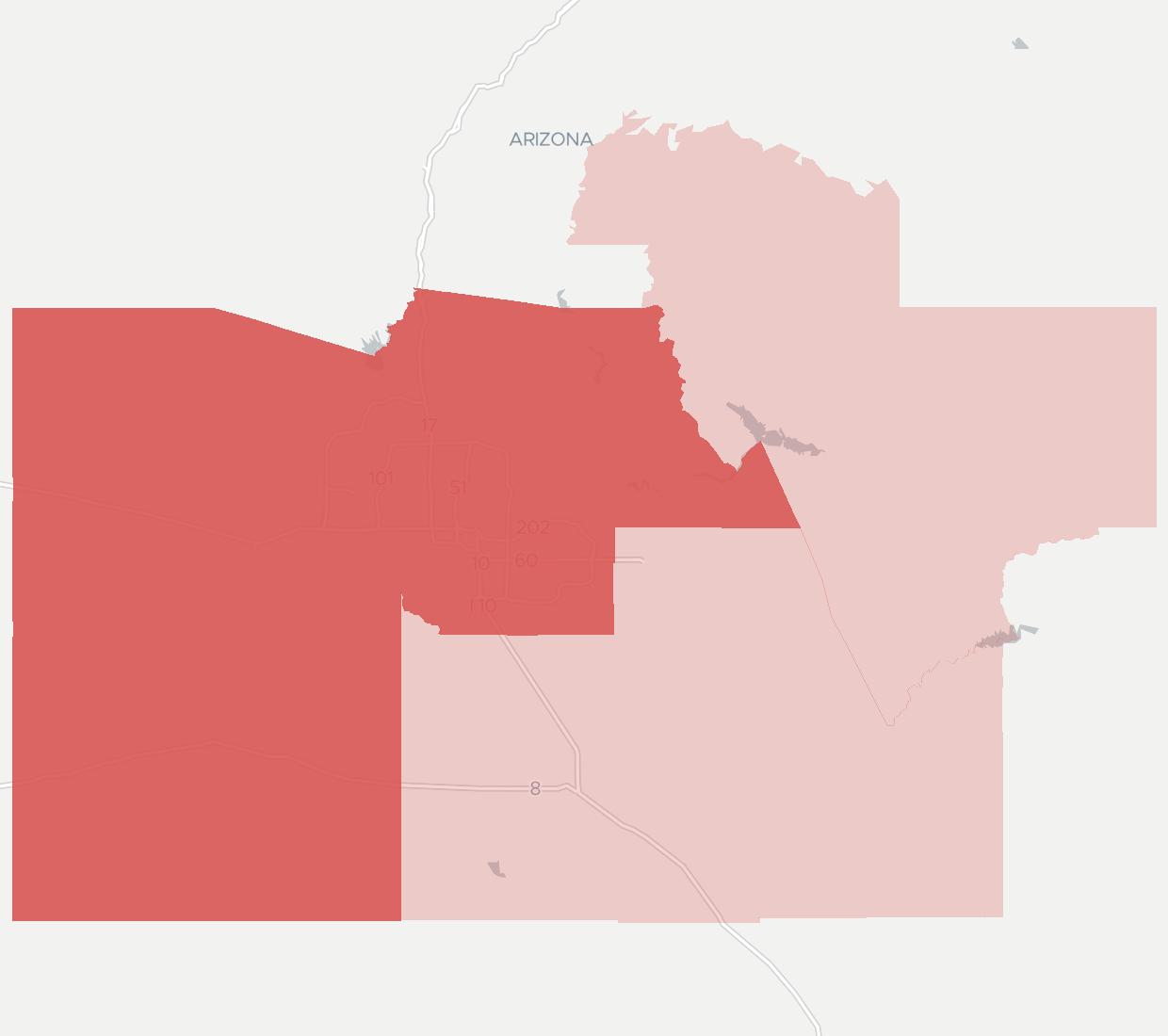 Phoenix Internet Coverage Map