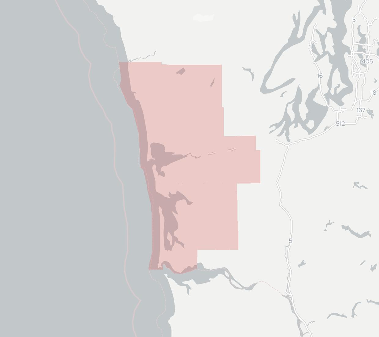 Grays Harbor PUD Availability Map. Click for interactive map