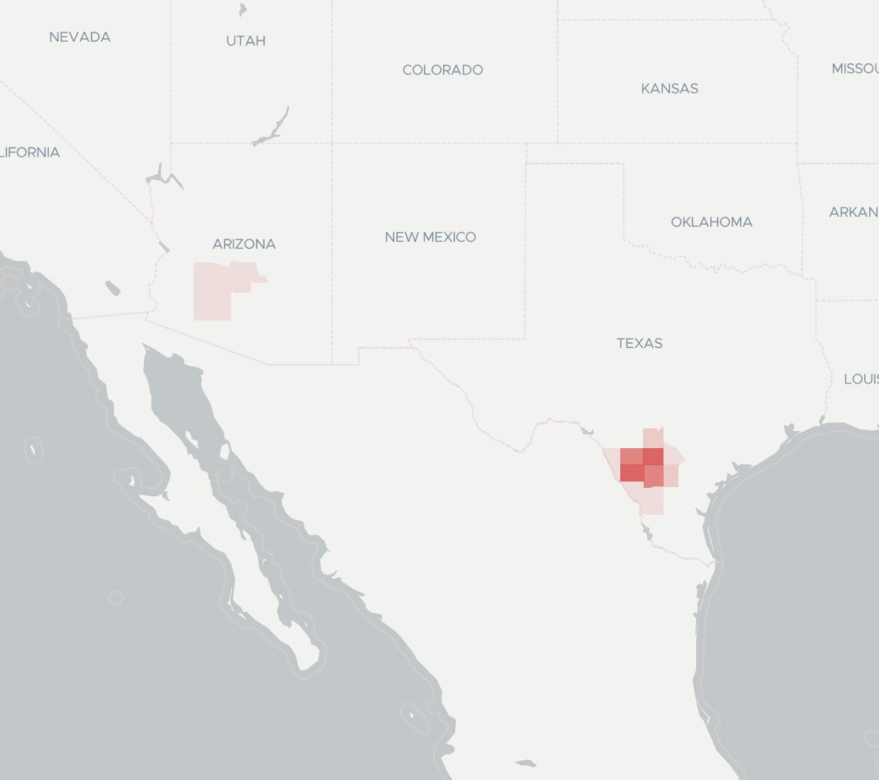 Rural Texas Broadband Coverage Map